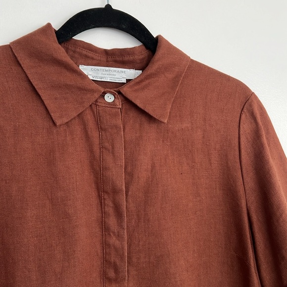 Short sleeves linen dress - Picture 5 of 8